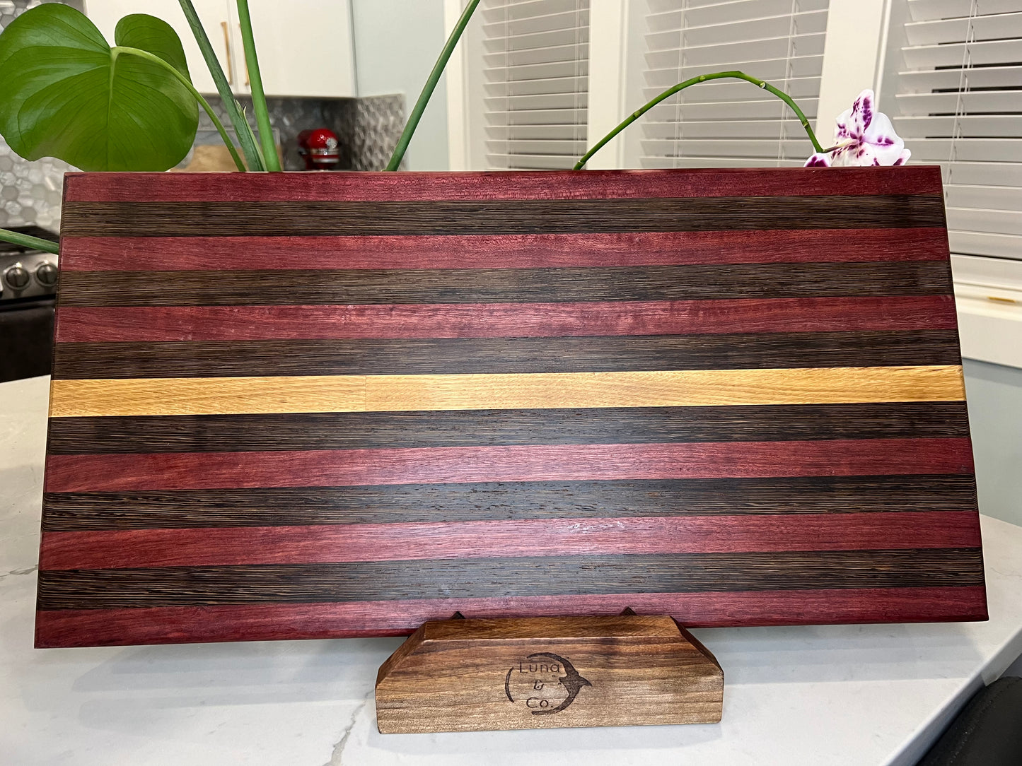 Purple heart, Wenge and Oak charcuterie board