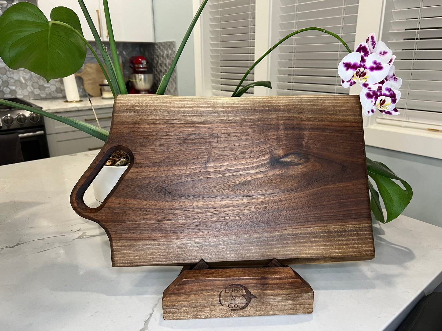 Walnut charcuterie board
