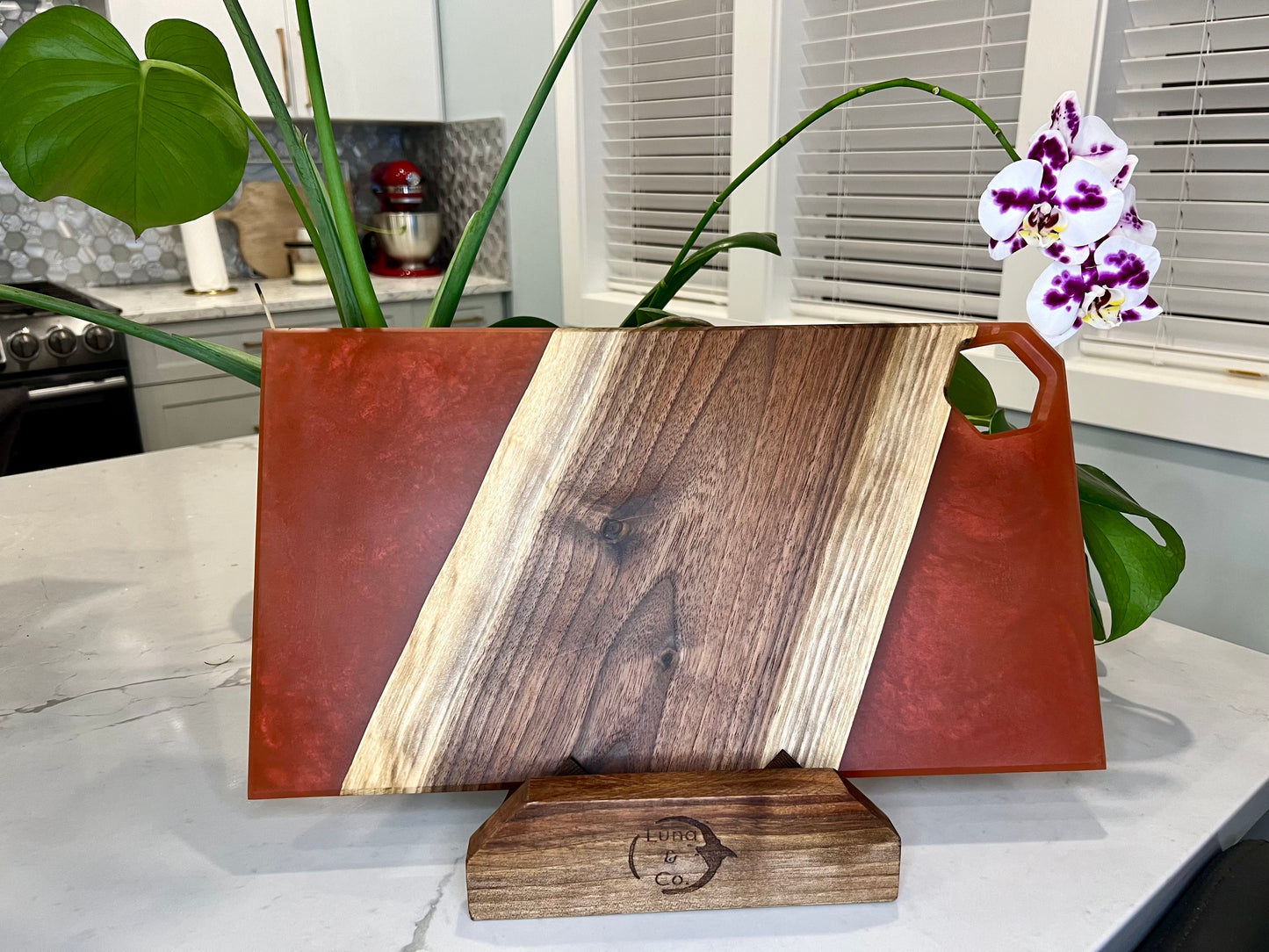 Red Ice walnut Charcuterie board